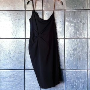 Nookie LUST One Shoulder MIDI Dress New Black Size XL
